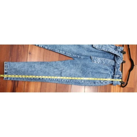 Sezane Alvin Jeans Slouchy High Rise Jeans 100%Cotton in Light Vintage Washed